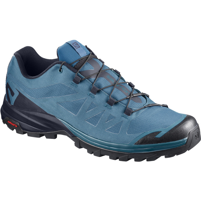 Zapatillas Trekking Salomon Hombre Azules / Negras - Salomon Argentina OUTPATH ,648527-OCU